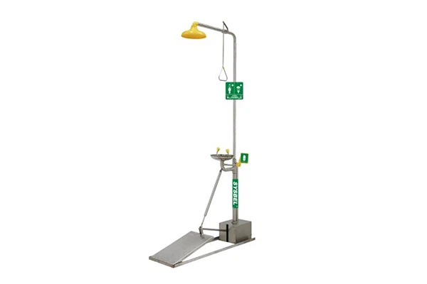 Composite Self-draining Emergency Eyewash Shower