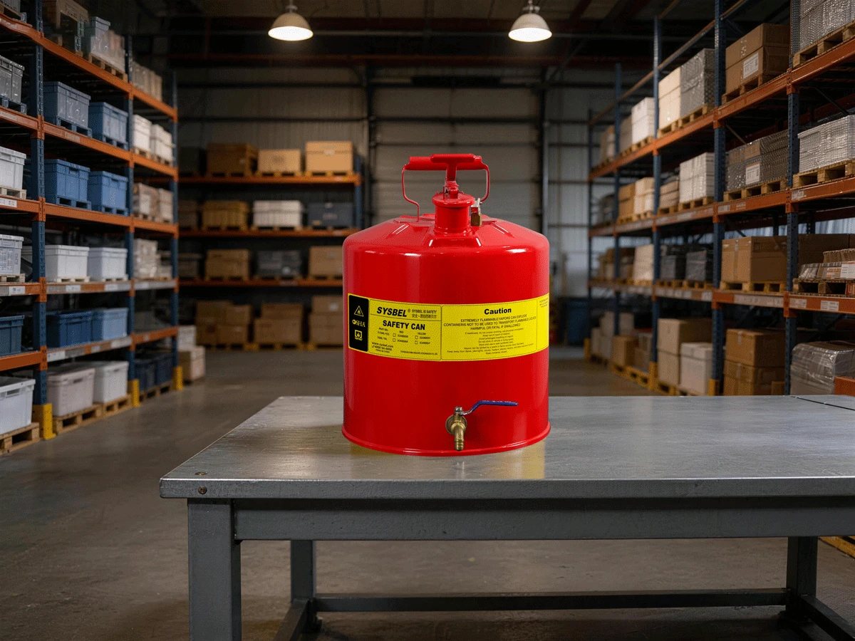 SYSBEL Safety Dispensing Can 5 Gallon (19L) Red | Type I Flammable Liquid Safety Can – SCAN006R SYSBEL Safety Dispensing Can 5 Gallon (19L) Red | Type I Flammable Liquid Safety Can – SCAN006R