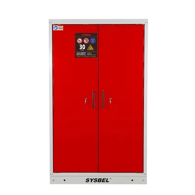 Sysbel 30 menit merah tiga silinder EN 14470-2 Kabinet silinder gas tahan api api